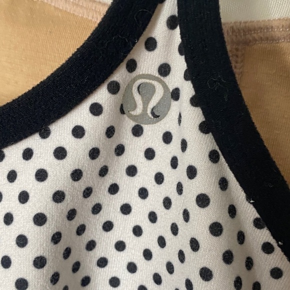 Lululemon Polka Dot Workout Tank No Bra Cups No Size - Picture 6 of 6